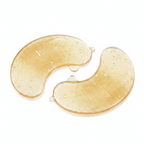 Close-up of Veluné Aura Hydrating Eye Repair Patches gel texture and crescent shape