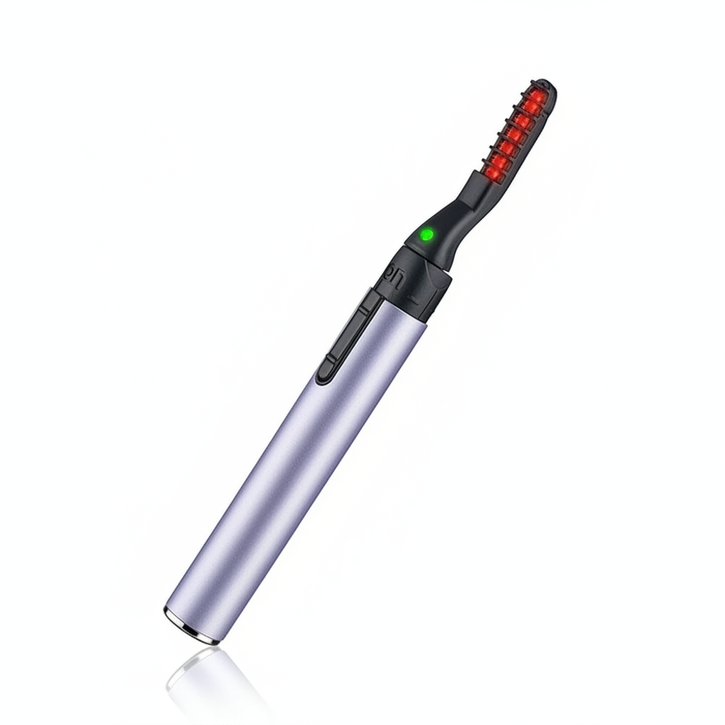 Veluné Aura Heated Lash Lift Curler on white background