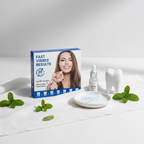 Veluné Aura Advanced Teeth Whitening Strips on white linen