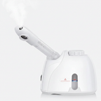 Close-up of Veluné Aura Deep Clean Facial Steamer steam nozzle with gentle mist